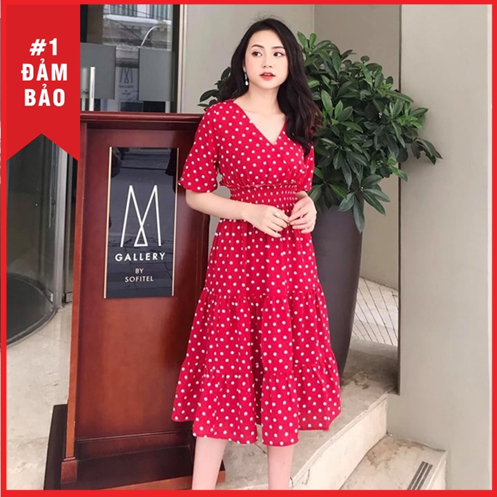 [HCM]ĐẦM CHẤM BI CAO CẤP DỄ THƯƠNG B280