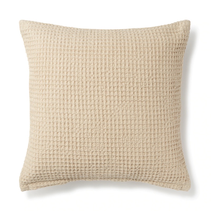 Muji Vỏ Gối Tựa Lưng Waffle - Be, S