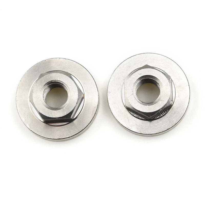 Set 2 đai ốc m10 thay thế cho máy mài - ốc 10mm màu bạc