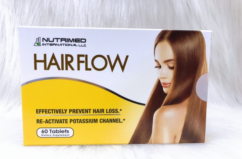(Hộp 60 viên) HAIR FLOW – Giúp tóc chắc khỏe, ngăn ngừa rụng tóc.