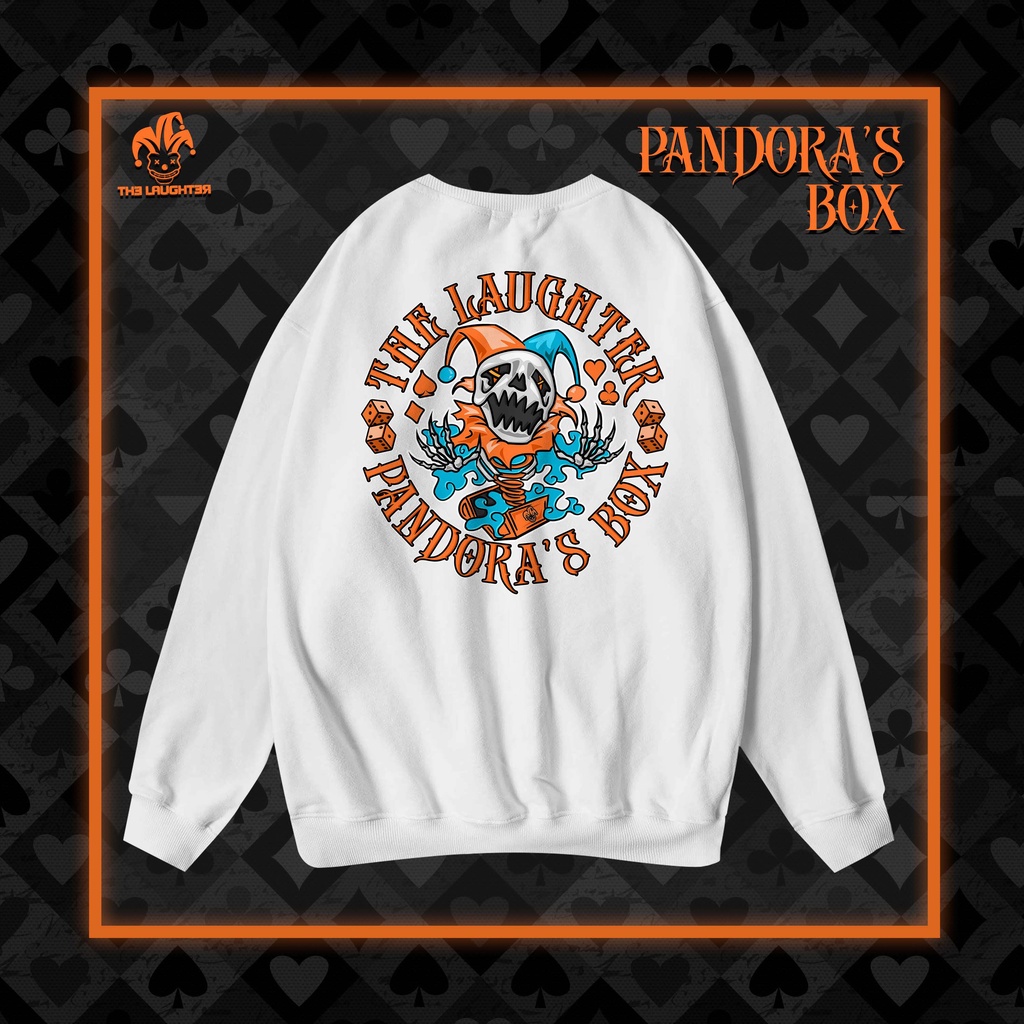 [The Laughter] PANDORA'S BOX Sweater - Áo Dài Tay Nỉ Da Cá