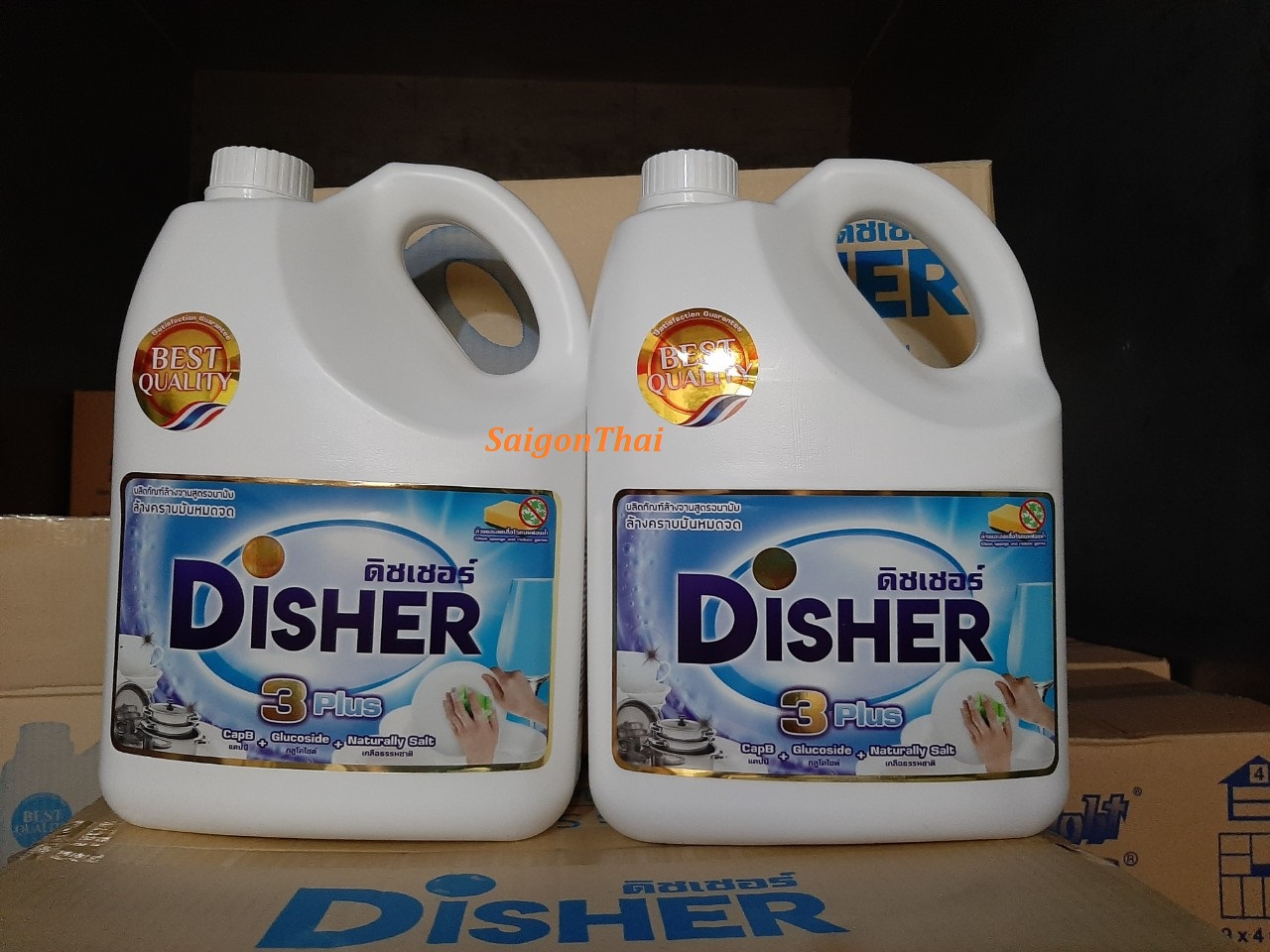 [HCM](SGT) Nước rửa chén Disher không mùi nhập khẩu Thái Lan 3.6 lít