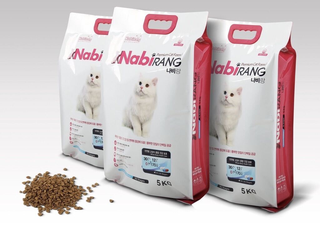 Thức ăn hạt khô cho mèo mọi lứa tuổi Nabirang túi 400g