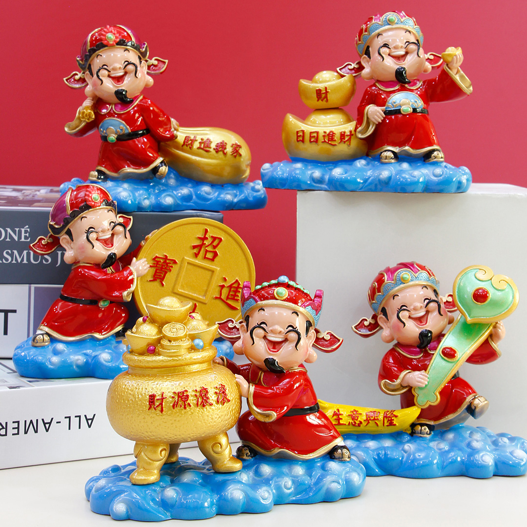 [HCM]Tượng chibi Thần Tài 10cm - cầm thỏi vàng