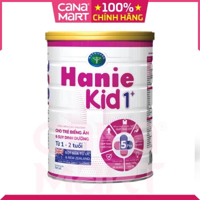 [Lon 900g] Sữa bột Nutricare Hanie Kid 1+, dinh dưỡng cho trẻ biếng ăn, suy dinh dưỡng