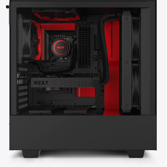 VỎ CASE MÁY TÍNH NZXT H510 MÀU ĐEN ĐỎ