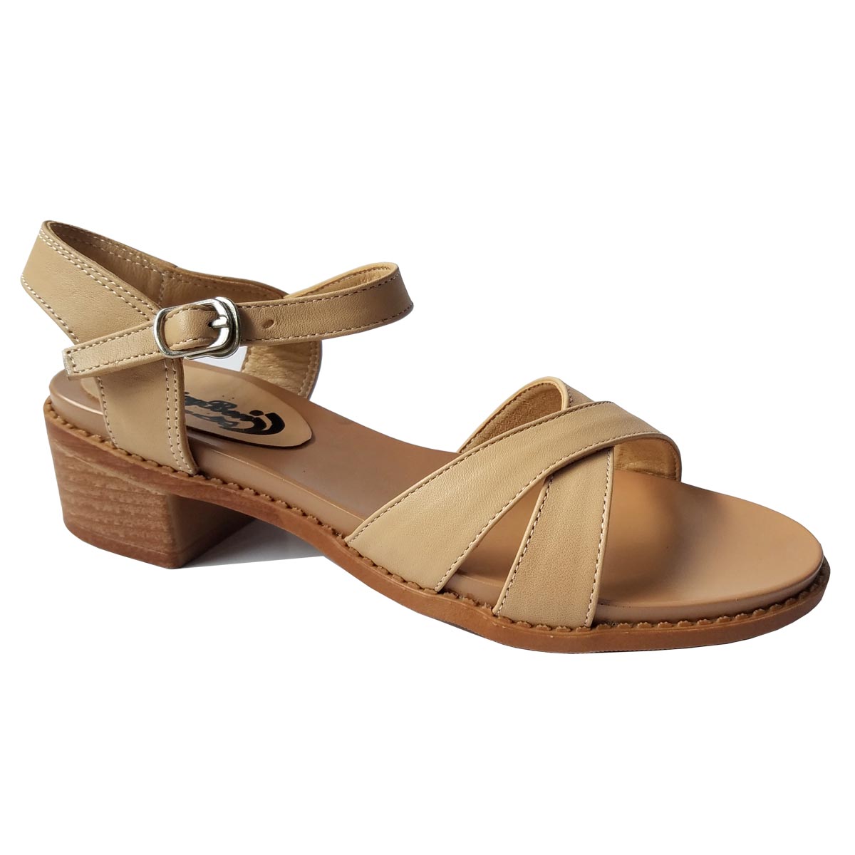 Giày Sandal Nữ Cao Gót BIGGBEN Da Bò GCGB459