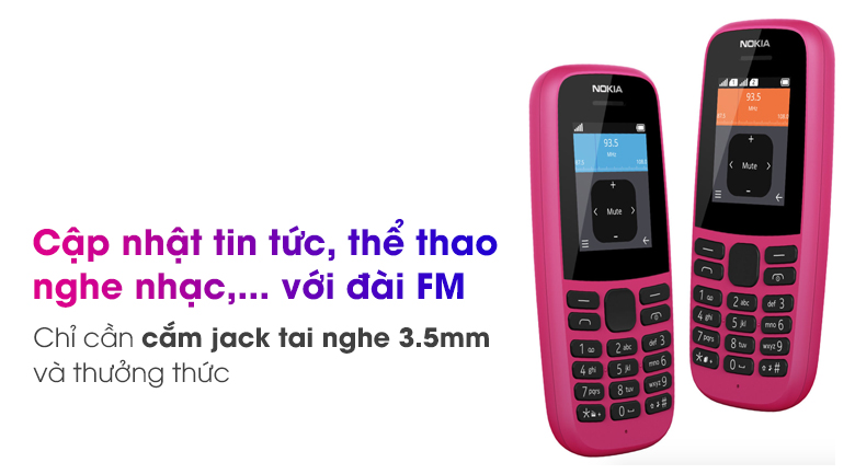 Điện Thoại Nokia 105 Single Sim- Hàng Chính Hãng