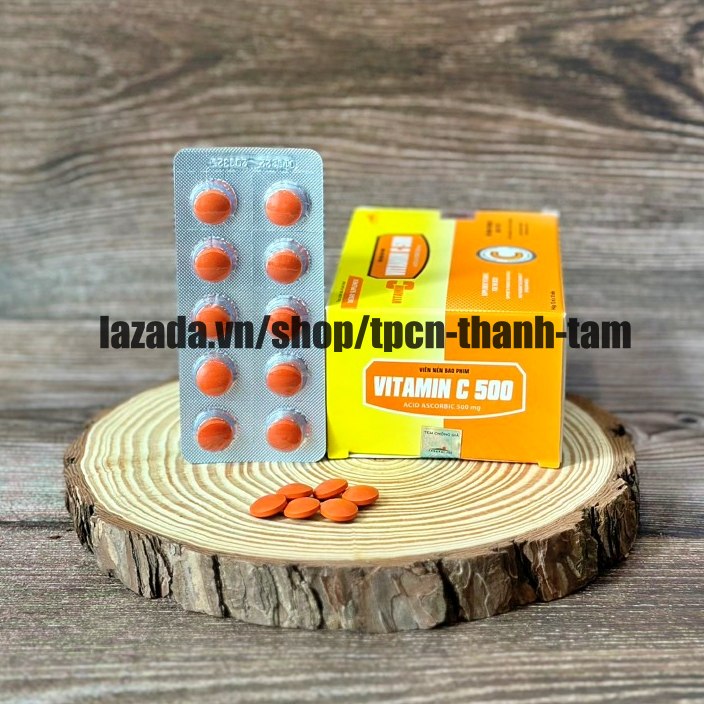 Viên uống VITAMIN C500 bổ sung vitamin c tăng cường sức đề kháng – Hộp 100 viên