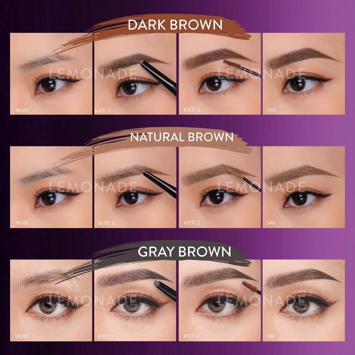 Chì kẻ mày Lemonade Want It Got It Dual Eyebrown