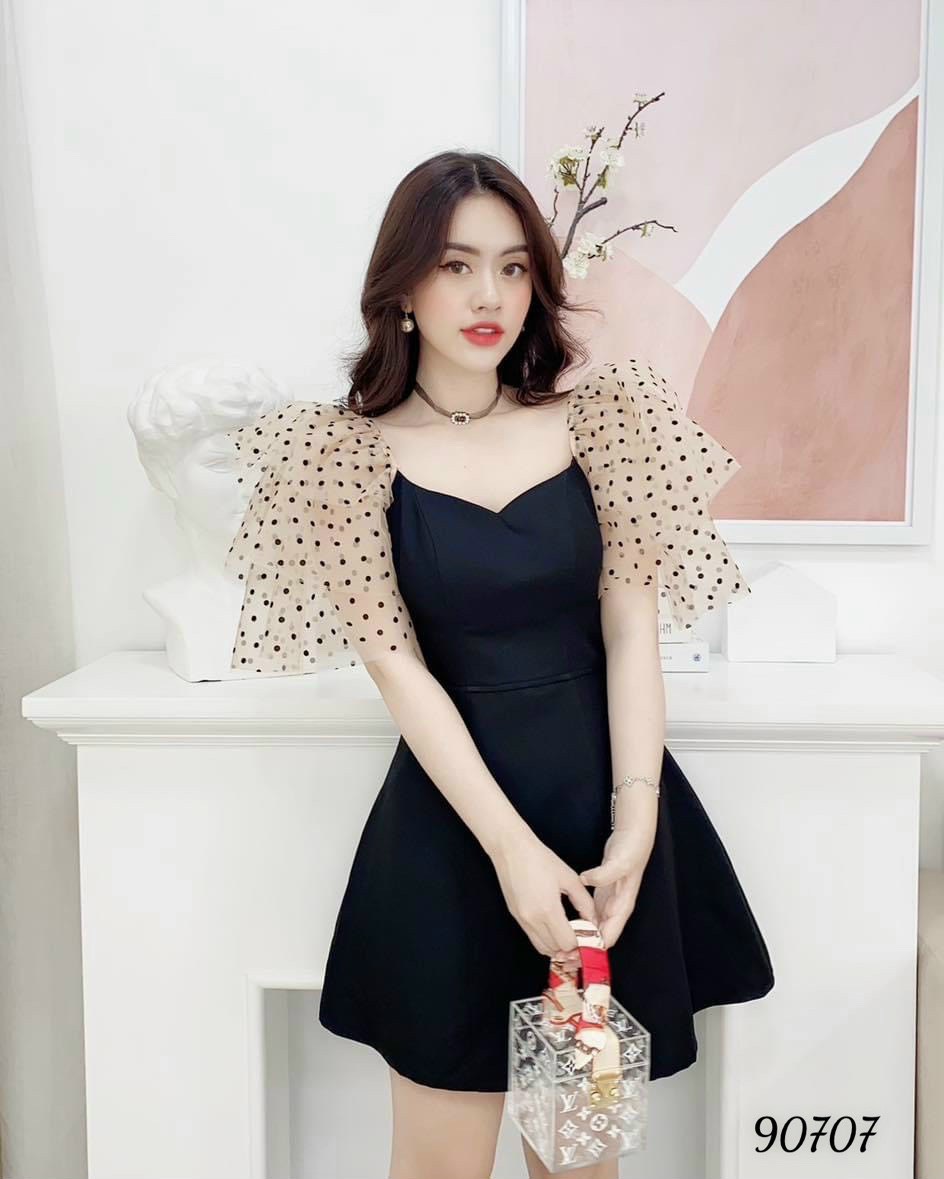 [HCM]ĐẦM XÒE PHỐI VOANI TAY SIÊU XINH TH2022 ( Shop Đầm cao Cấp ST)