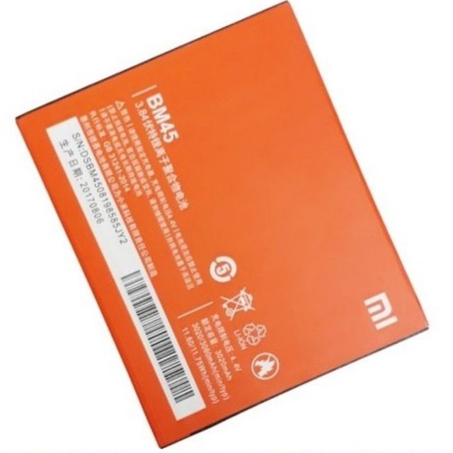 Pin xịn Xiaomi Redmi note 2 BM45 hàng nhập khẩu bảo hành 6 tháng đổi mới