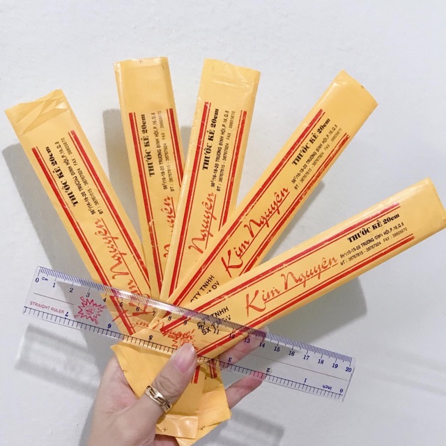 Thước kẻ kim nguyên (20cm-30cm/1cây)