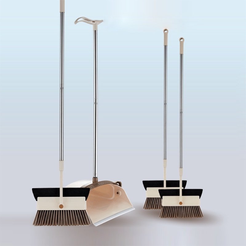 Bộ chổi và ky đa năng Inochi CK4 (lông chổi mịn quét được bụi, cát, lông thú cưng) [HCM-Giao hoả tốc 2h]