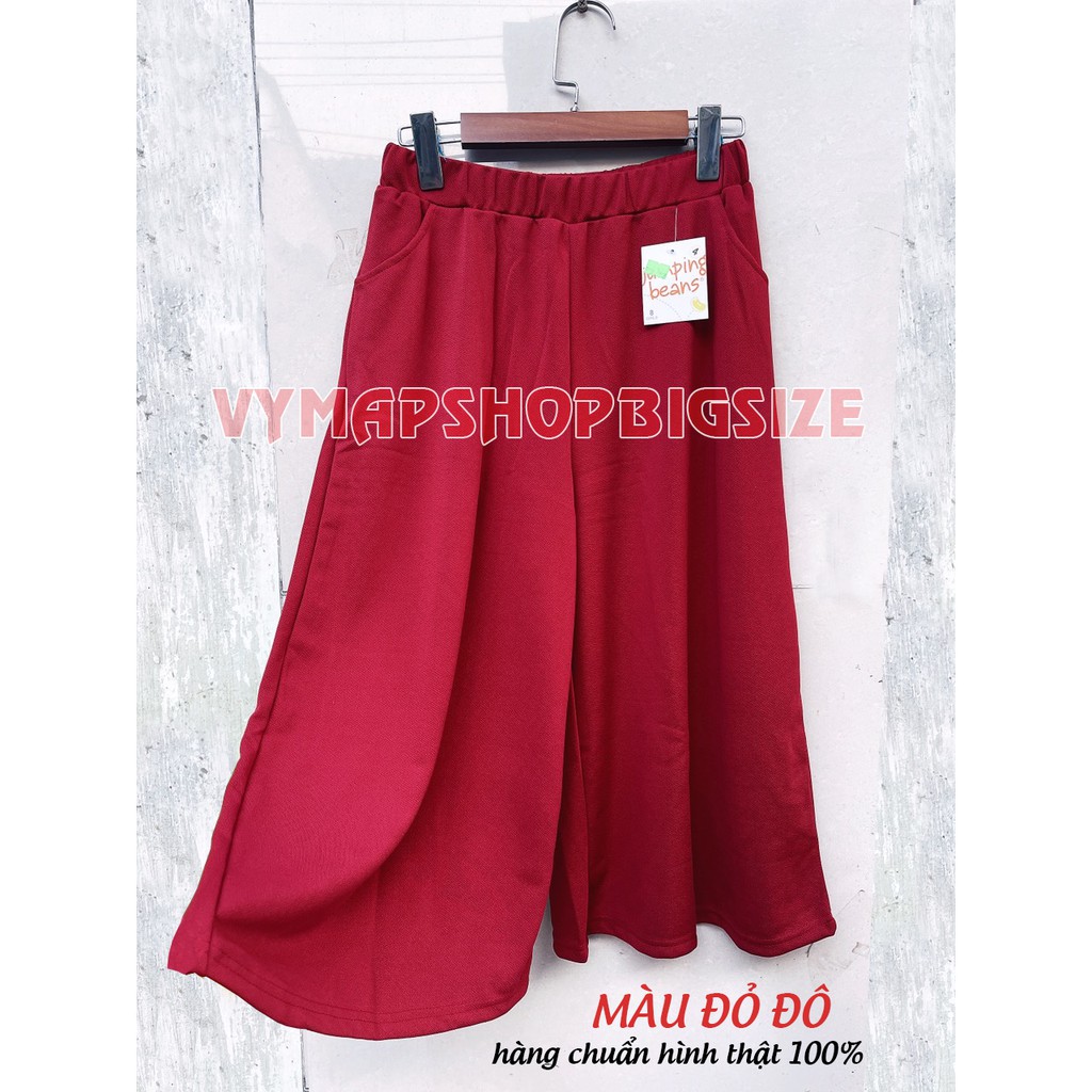 [HCM]quần ống rộng bigsize 40-100kg??3 MÀU( ĐEN-TRẮNG-ĐỎ)