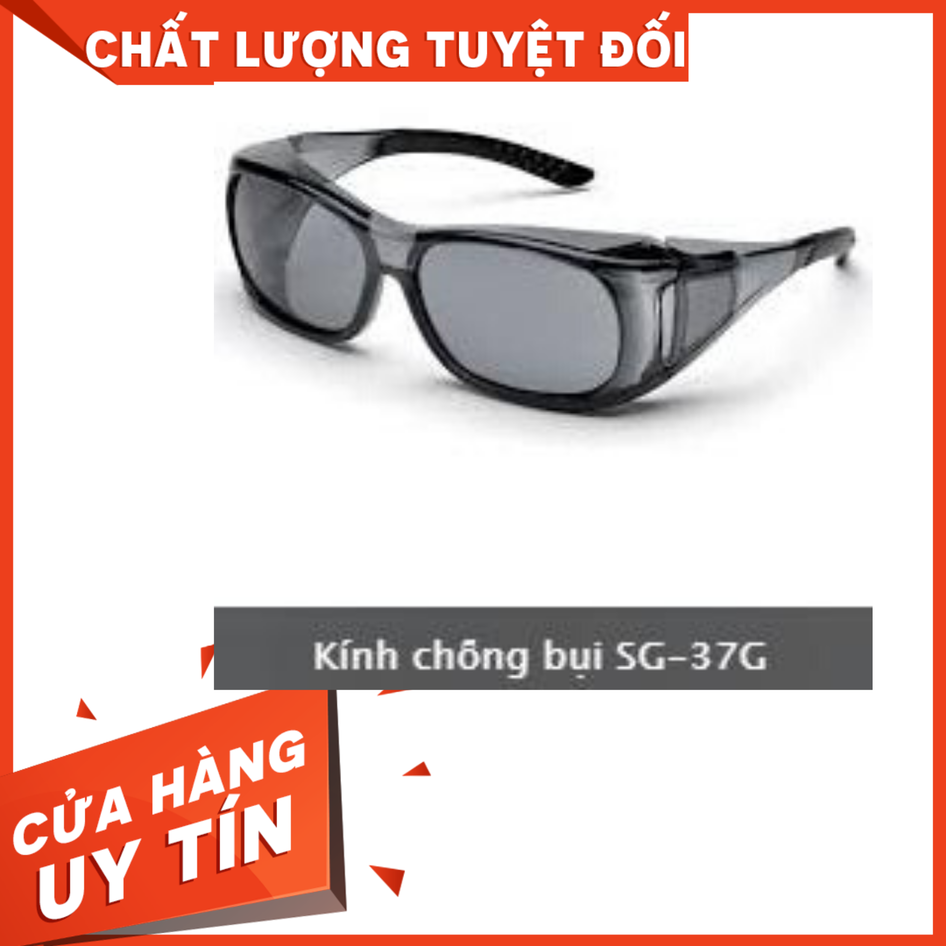 (Thương hiệu Elvex) Kính chống bụi  SG-37G  cao cấp (tặng kèm bao da dựng mắt kính)