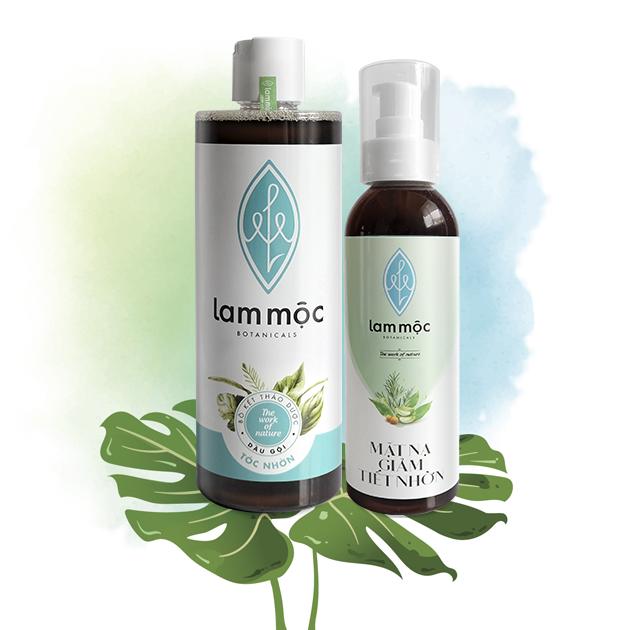 Combo bộ sản phẩm giảm nhờn - Lam Mộc