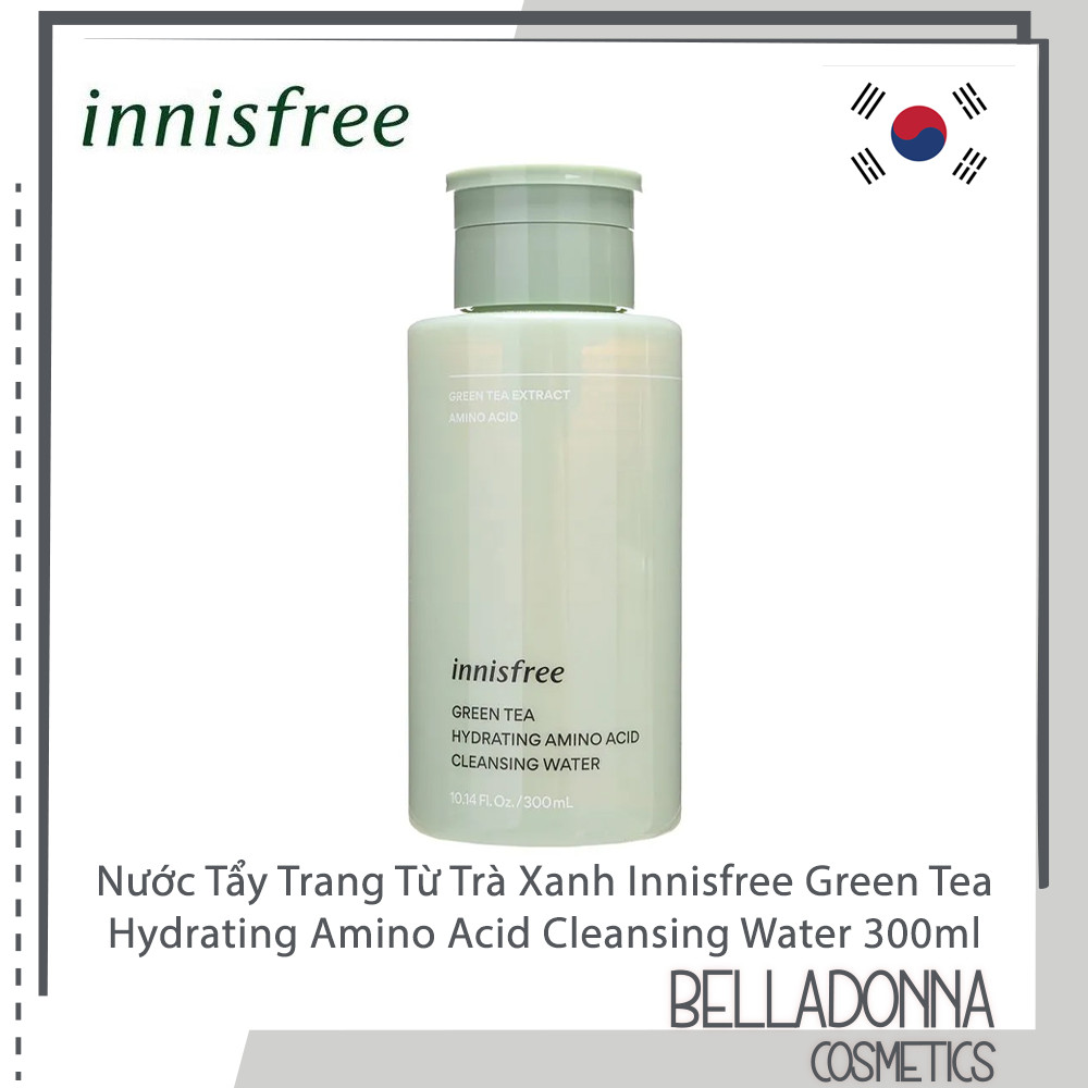 Nước Tẩy Trang Dưỡng Ẩm Chiết Xuất Từ Trà Xanh Innisfree Green Tea Hydrating Amino Acid Cleansing Water 320ml