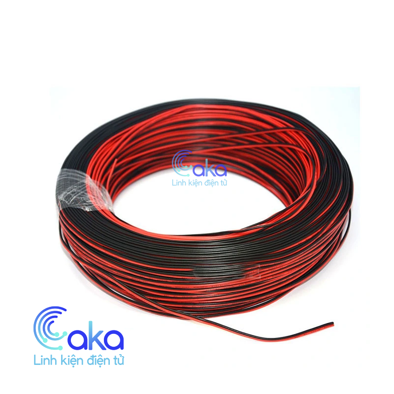 5 Meters Red and Black Double Wire 2468 26Awg