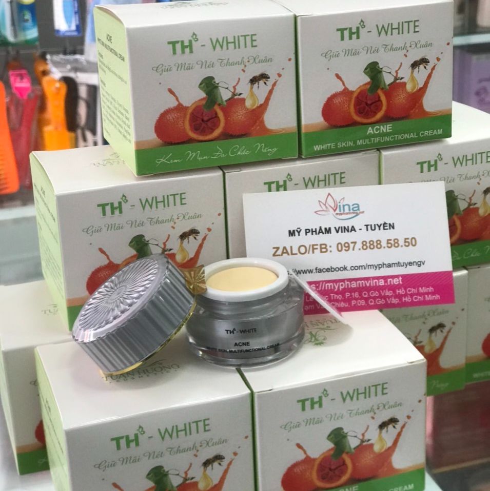Kem T2H White Mụn Thâm Trắng Da Dưỡng Da Se Khít Lỗ Chân Lông