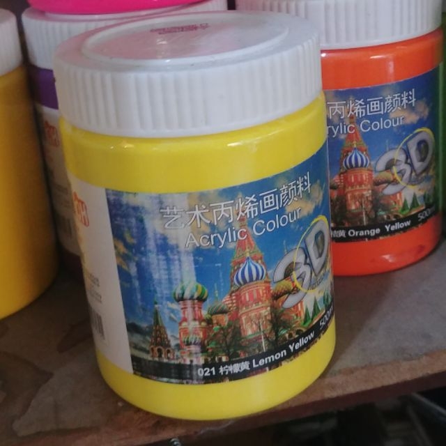Màu vẽ Acrylic 3D 500ml ngoài trời