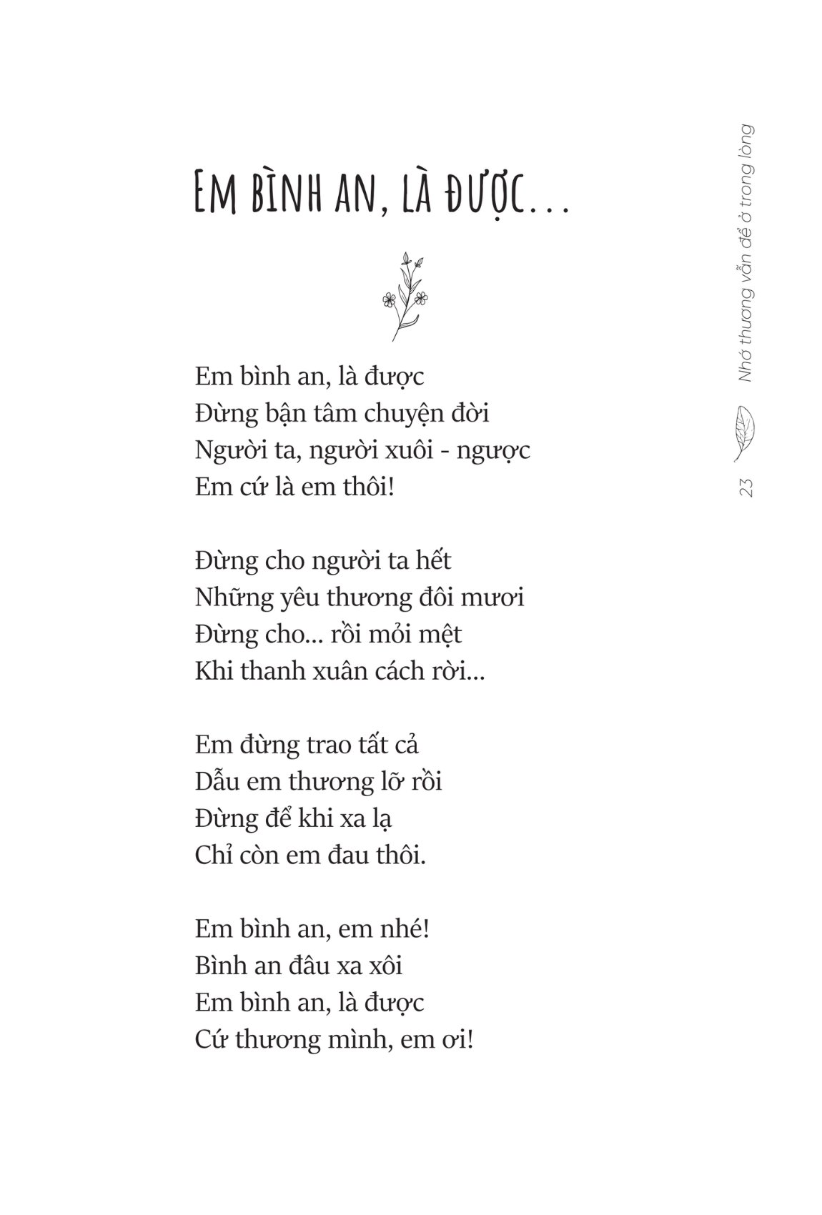 Sách Fahasa - Nhớ Thương Vẫn Để Ở Trong Lòng