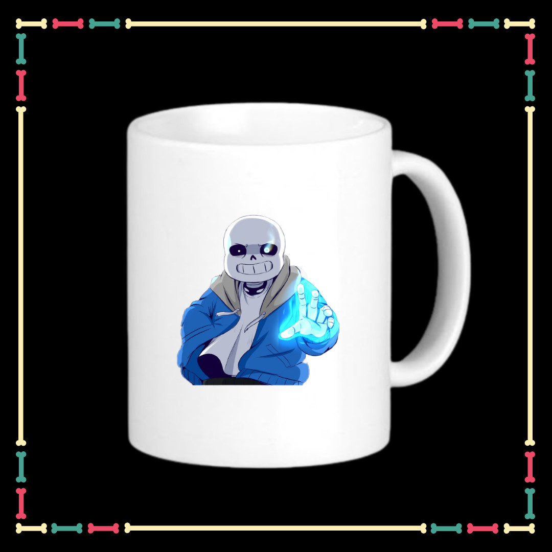Ly sứ Sans Undertale dung tích 330ml dùng để uống nước