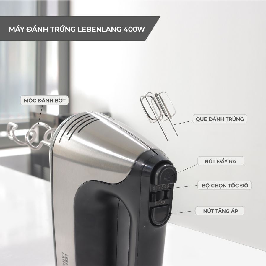 MÁY ĐÁNH TRỨNG ĐA NĂNG LEBENLANG LBL8908