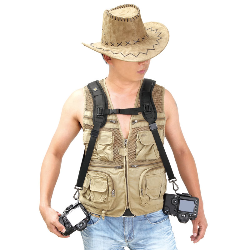 [HCM]Dây máy ảnh thao tác nhanh cho 2 camera- double strap K