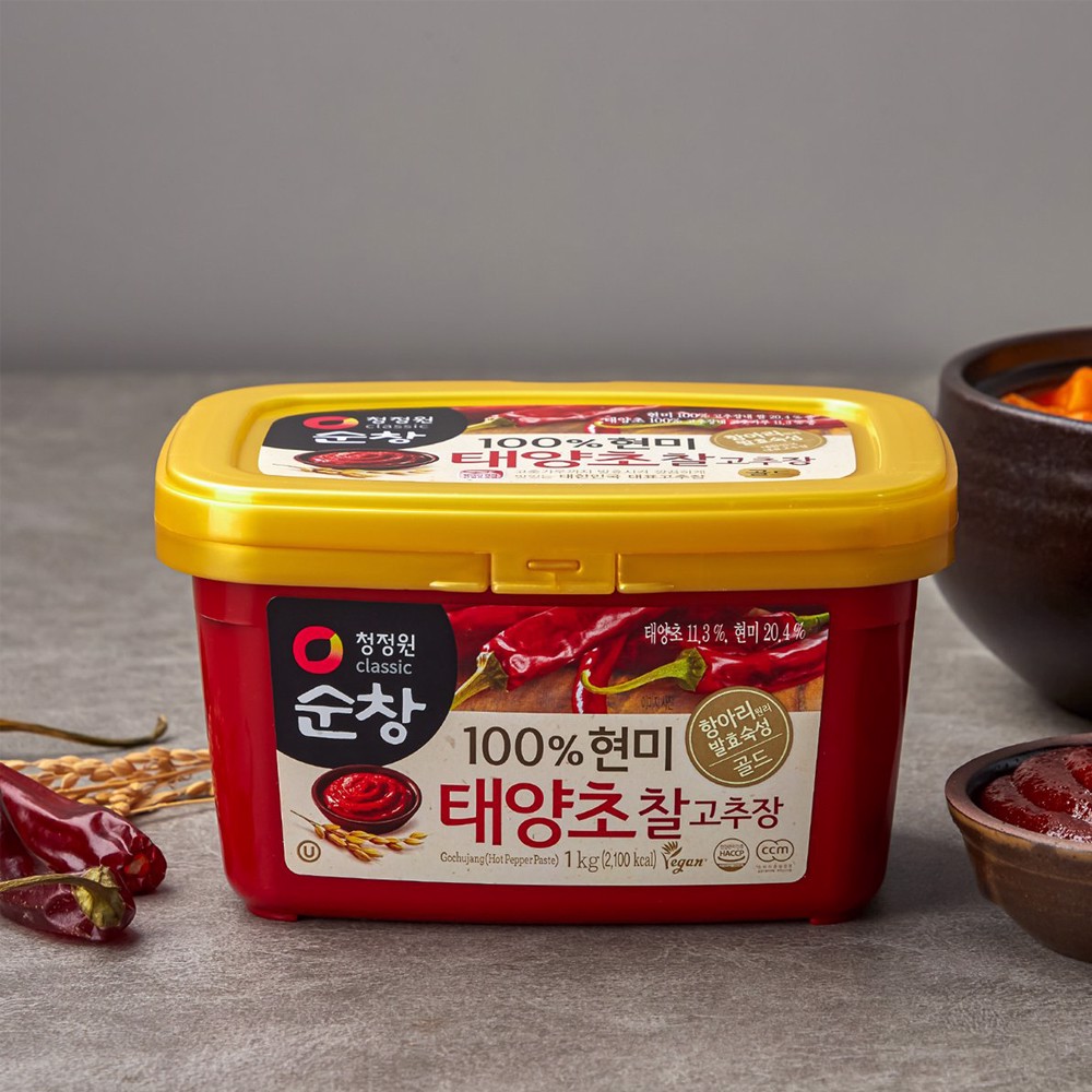Tương ớt gạo lứt Hàn Quốc Daesang Hộp 1kg