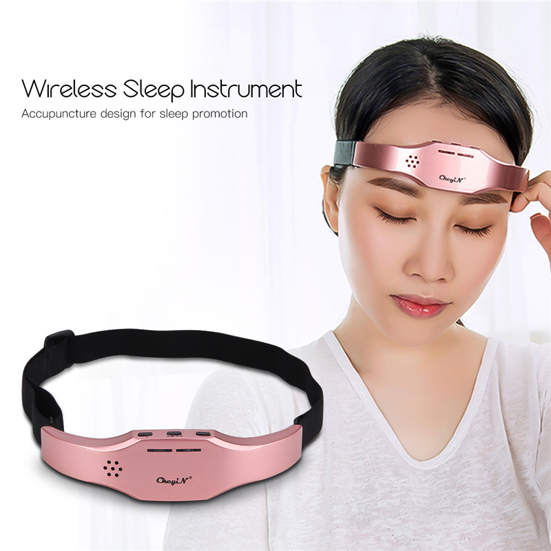 Máy Mát Xa Đầu Điện CkeyiN, Dụng Cụ Ngủ Không Dây, Máy Trị Liệu Giấc Ngủ Với 3 Chế Độ Giúp Giảm Căng Thẳng Và Ngủ Ngon Hơn