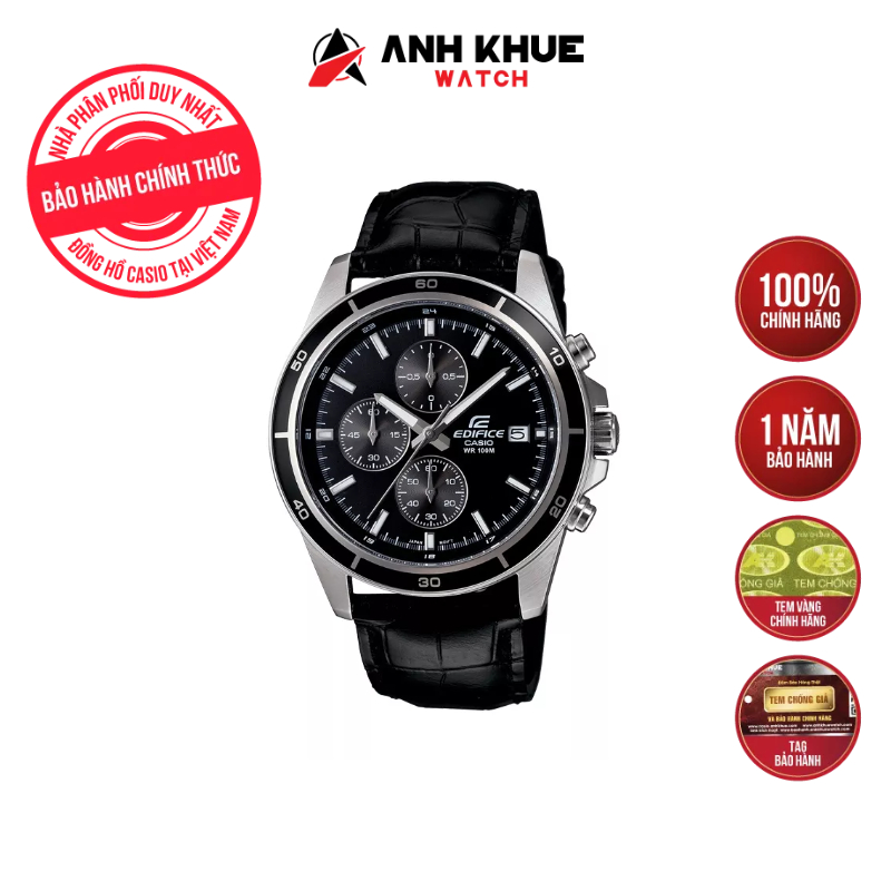 Đồng hồ casio edifice nam dây da efr-526l-1avudf