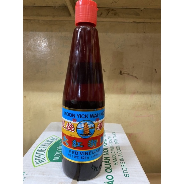 Dấm đỏ /giấm đỏ hong kong koon yick wah kee 550ml