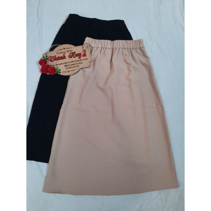 Chân Váy Midi Dáng Chữ A, Chân Váy Công Sở