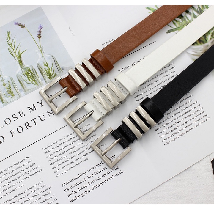 Thắt lưng nữ Nịt nữ bản 2.5cm mặt kóa kim thời trang