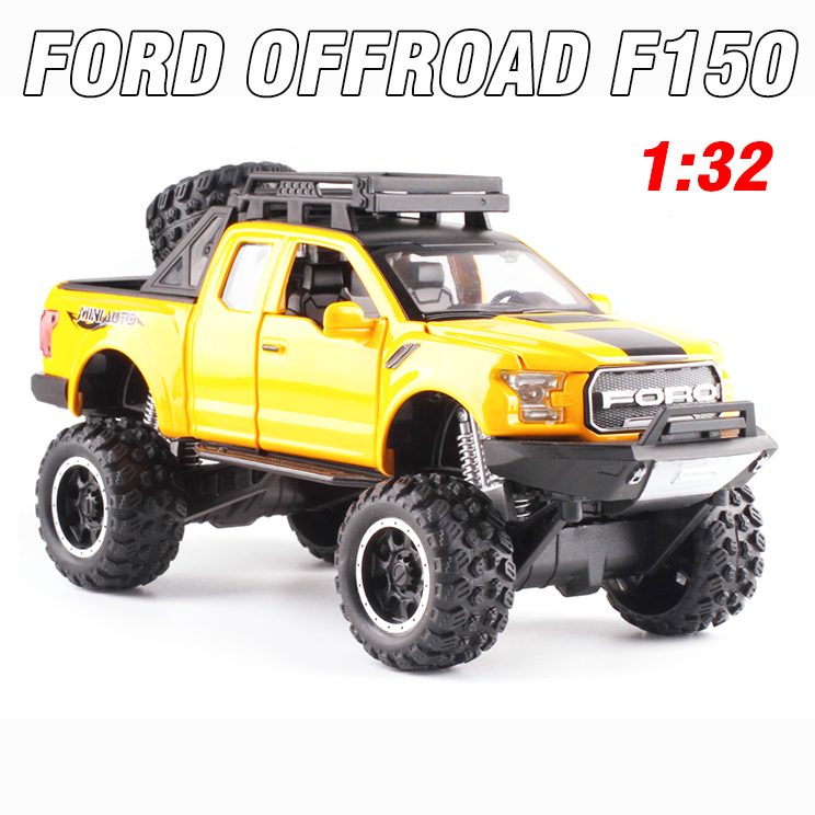 Đồ chơi trẻ em mô hình xe ô tô bán tải Ford tỉ lệ 1:32 có âm thanh động cơ và đèn bằng hợp kim nhựa