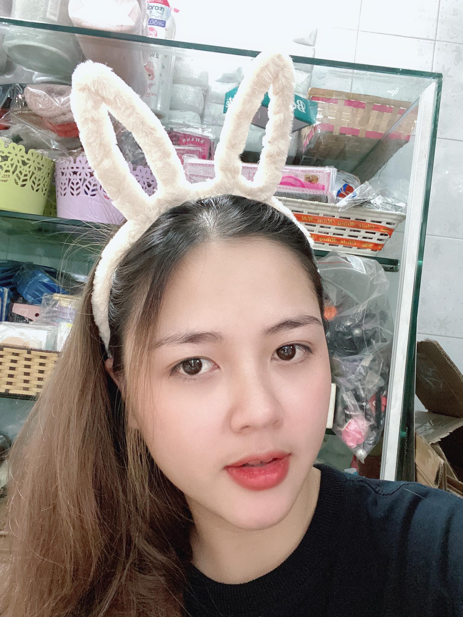 [HCM]Băng đô tai gấu thỏ màu trơn