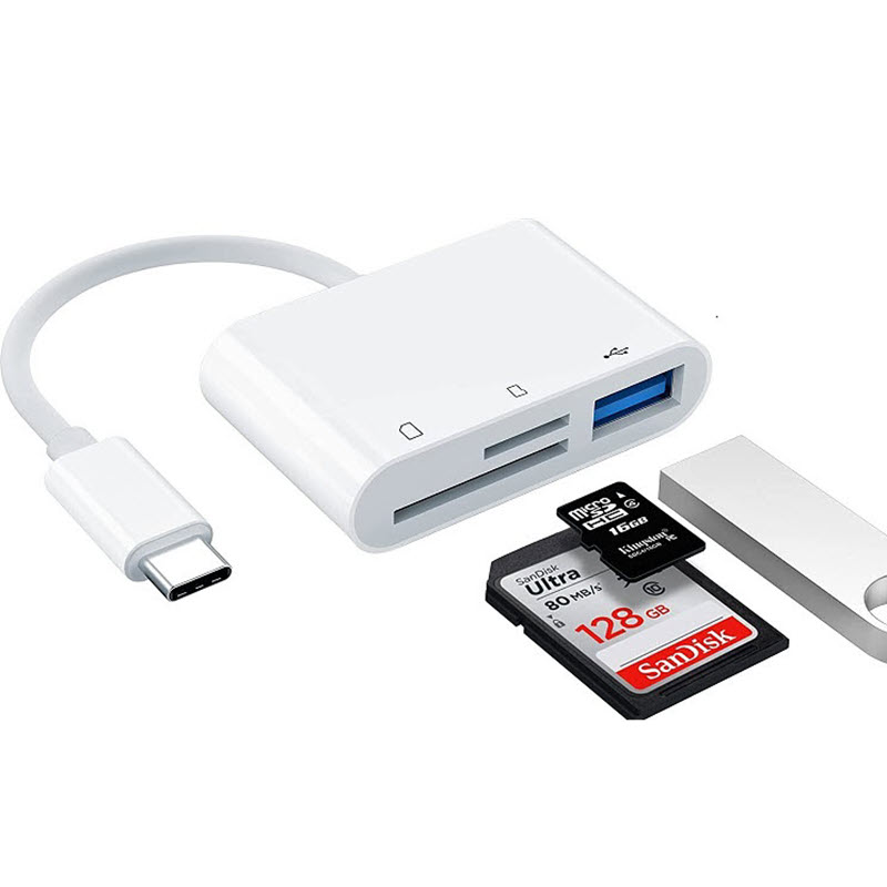 Đầu đọc thẻ nhớ Type c đọc thẻ SD,TF,USB đa năng
