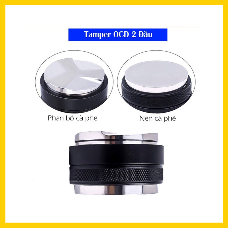 Tamper OCD 2 Đầu Size 53mm Dành Cho Staresso Mirage, Breiville