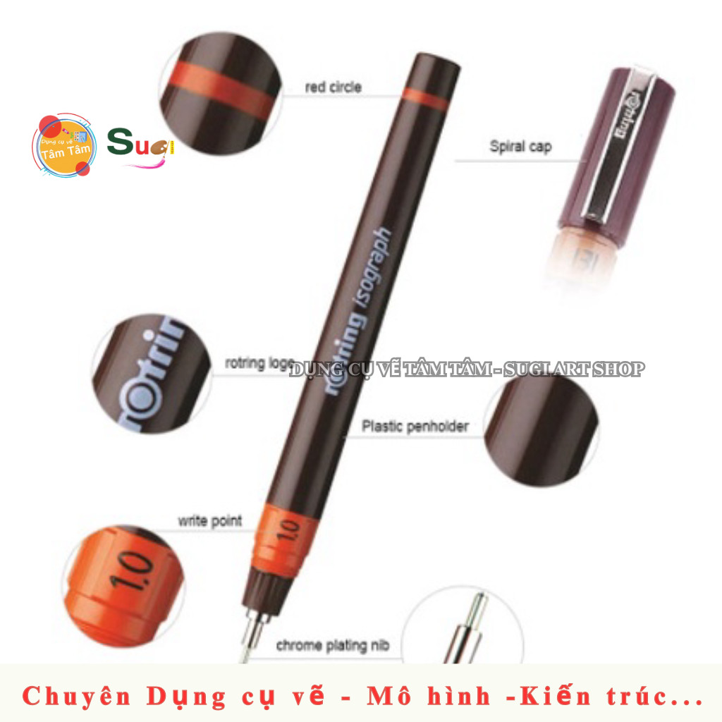 Bút kim bom mực, Bút kỹ thuật Rotring Isograph