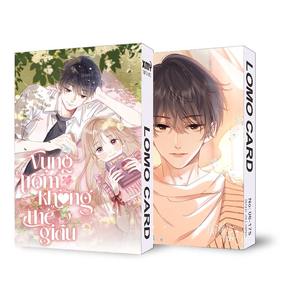 ( không kèm hộp ) Hộp ảnh lomo IN HÌNH Vụng trộm không thể giấu 30 tấm anime chibi