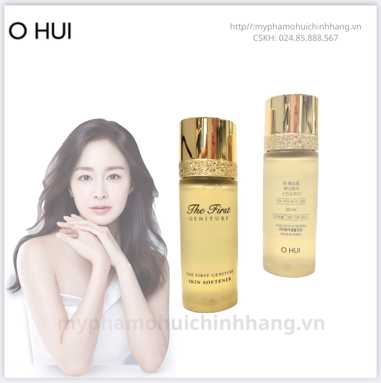 Xả hàng giá sỉ - Nước hoa hồng tái sinh tế bào mầm Ohui The First Geniture Skin Softener 20ml LG Vina Cosmetics nhập khẩu phân phối