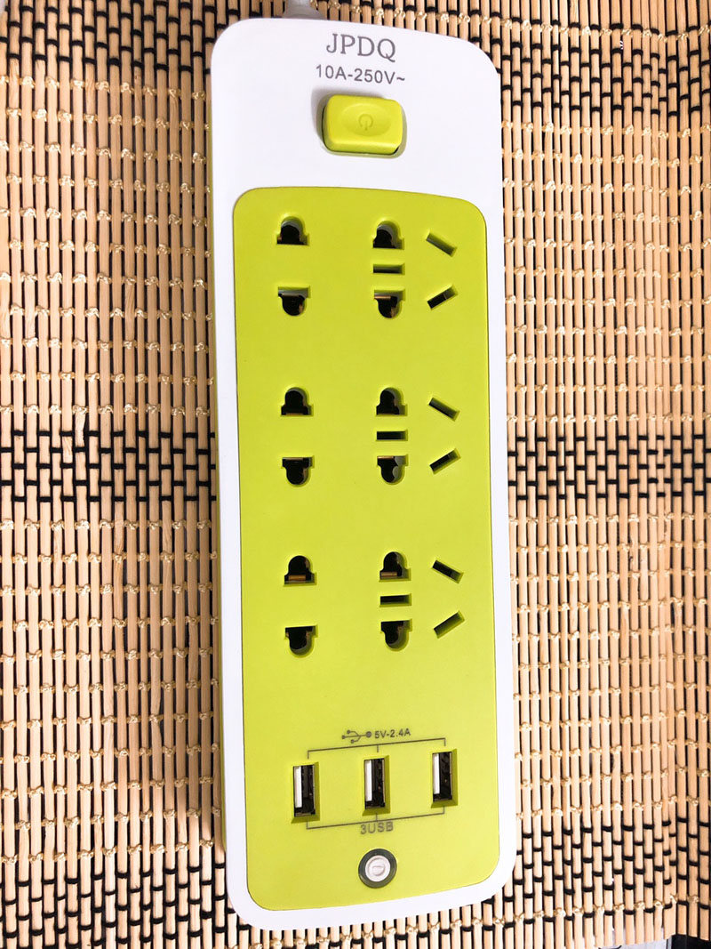 Ổ Cắm Điện Có 3 Cổng Usb Đa Năng Nhiều Màu