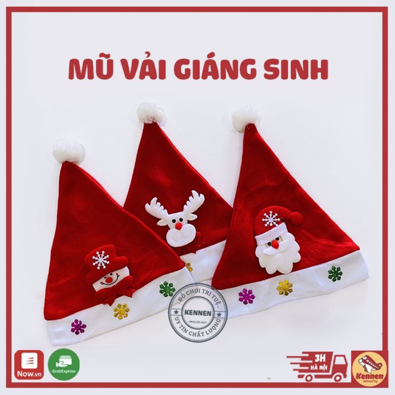 Mũ Noel cho trẻ em và Người lớn có đèn led