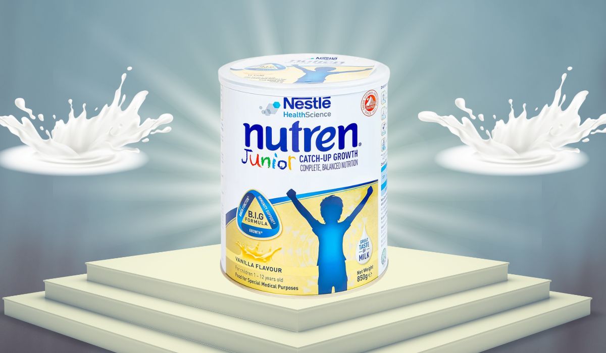 [Date 8.2025] COMBO 2 LON SỮA BỘT NUTREN JUNIOR LON 850G