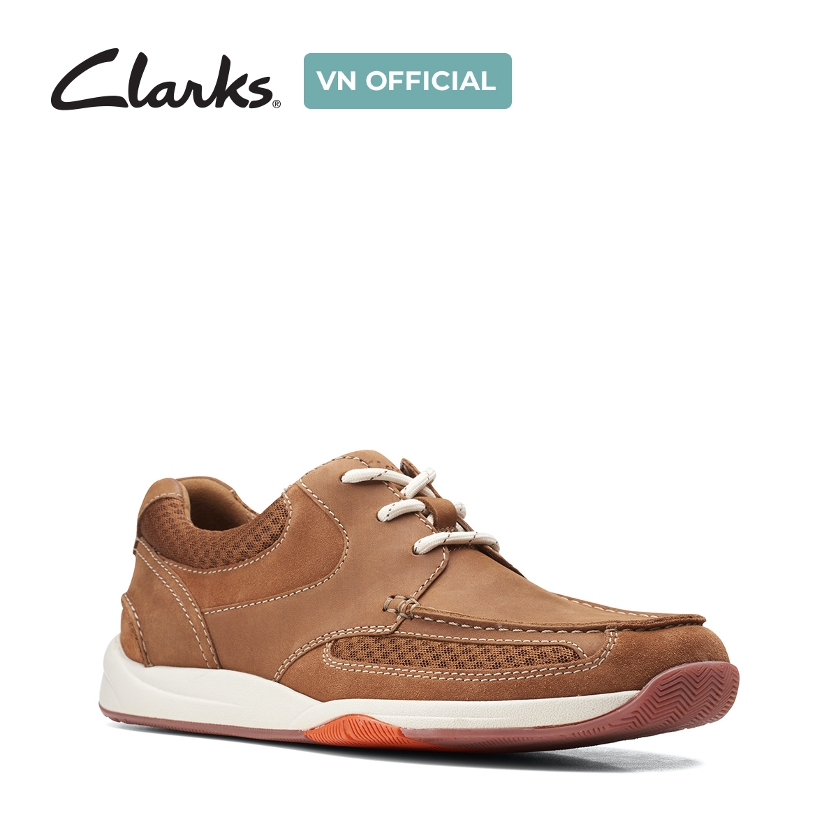 Giày Sneaker Da Nam Clarks - Langton Lane