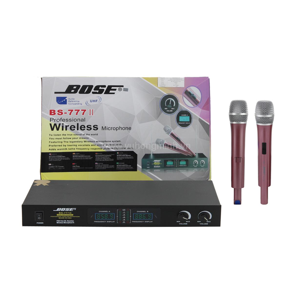 Micro không dây BS 777II- Micro Hát Karaoke Giá Sốc