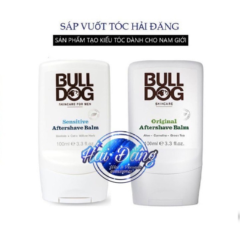 [ Chính Hãng UK ] Kem dưỡng râu & da sau cạo râu Bulldog Aftershave Balm Original Sensitive cho da thường và nhạy cảm