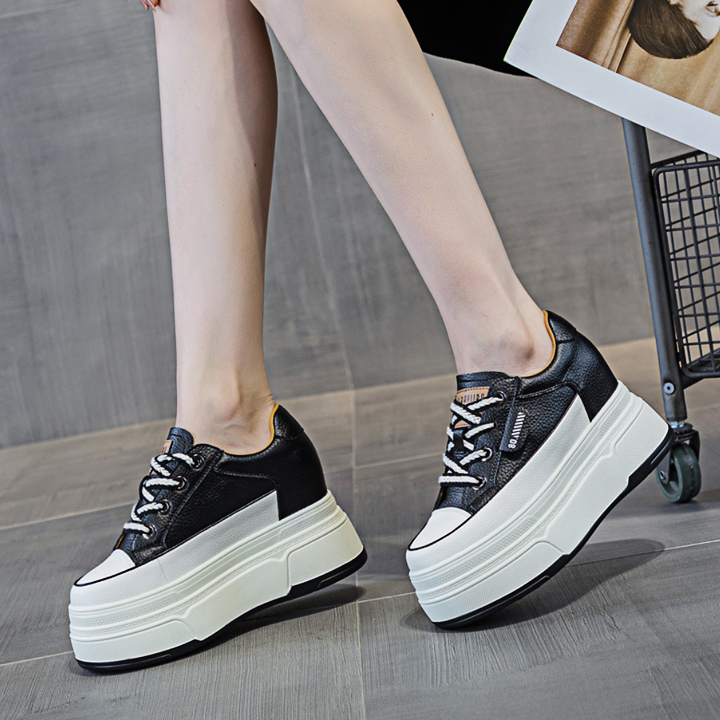 Giày Đế Xuồng 8cm Da Thật PS640-1339