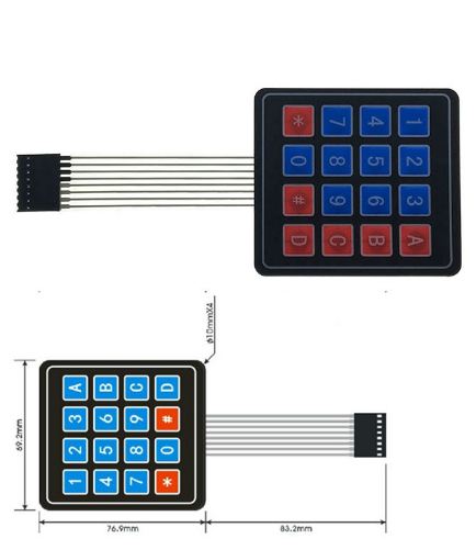 Bàn Phím Ma Trận Mềm 4x4 Keypad